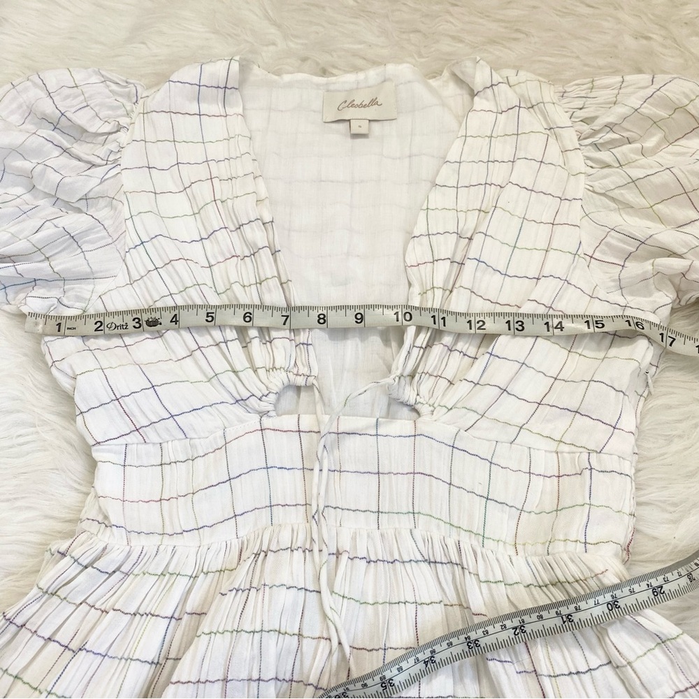 CLEOBELLA White Checkered Dress - Picture 5 of 8